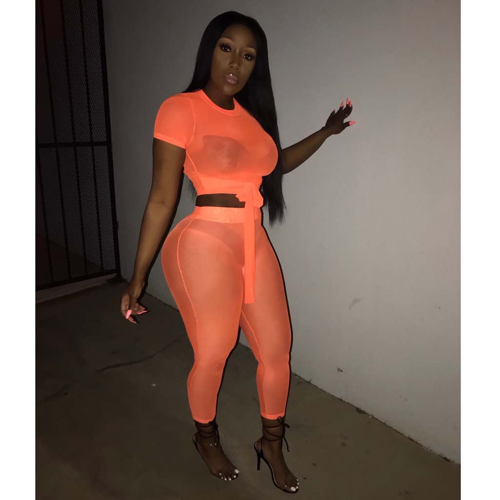 Mesh Pants Set